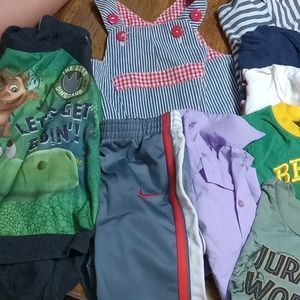 Assorted toddler boys clothes bundle